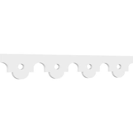 Ekena Millwork Capistrano Architectural Grade PVC Running Trim, 6"H x 5/8"P x 48"L RUNP06X0625X48CPS